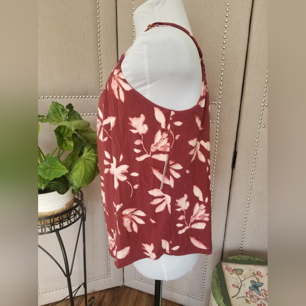 Soma Cool Nights Shirred Neckline Cami Vermillion - Picture 4 of 11